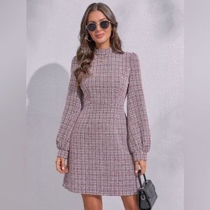 PHOEBE dress for women long sleeve size 8 color gray like new